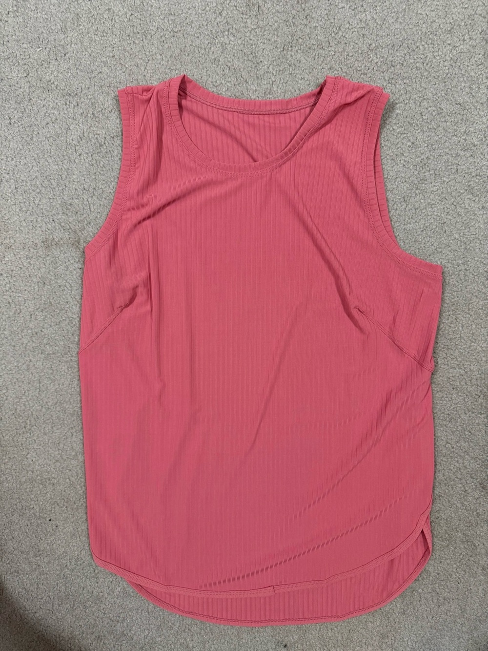 NWT Ribbed Sleeveless Tank Top - Rose Pink XL